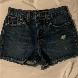 Levi’s distressed Jean shorts